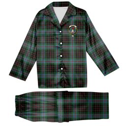 ScotsTee Shop Scottish Brodie Hunting Crest Tartan Pajama Satin Velvet Flannel Pajama Set