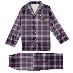 ScotsTee Shop Scottish Cooper Dress Dalgliesh 1 Crest Tartan Pajama Satin Velvet Flannel Pajama Set
