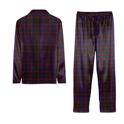 ScotsTee Shop Scottish Cumming Crest Tartan Pajama Satin Velvet Flannel Pajama Set