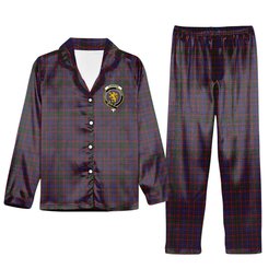 ScotsTee Shop Scottish Cumming Crest Tartan Pajama Satin Velvet Flannel Pajama Set
