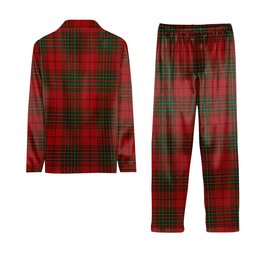 ScotsTee Shop Scottish Cumming 1842 Crest Tartan Pajama Satin Velvet Flannel Pajama Set