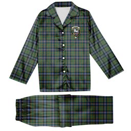 ScotsTee Shop Scottish Cochrane Ancient Crest Tartan Pajama Satin Velvet Flannel Pajama Set