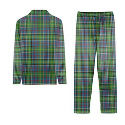 ScotsTee Shop Scottish Colville Crest Tartan Pajama Satin Velvet Flannel Pajama Set
