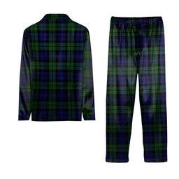 ScotsTee Shop Scottish Campbell Modern Crest Tartan Pajama Satin Velvet Flannel Pajama Set