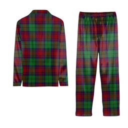 ScotsTee Shop Scottish Cranston Dress Crest Tartan Pajama Satin Velvet Flannel Pajama Set