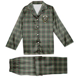 ScotsTee Shop Scottish Craig Ancient Crest Tartan Pajama Satin Velvet Flannel Pajama Set