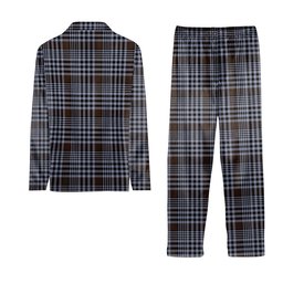 ScotsTee Shop Scottish Carnegie Check Modern Crest Tartan Pajama Satin Velvet Flannel Pajama Set