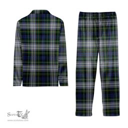 ScotsTee Shop Scottish Campbell of Lochnell Dress Crest Tartan Pajama Satin Velvet Flannel Pajama Set