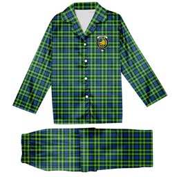 ScotsTee Shop Scottish Campbell of Breadalbane Ancient Crest Tartan Pajama Satin Velvet Flannel Pajama Set