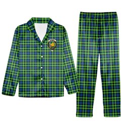 ScotsTee Shop Scottish Campbell of Breadalbane Ancient Crest Tartan Pajama Satin Velvet Flannel Pajama Set