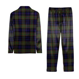 ScotsTee Shop Scottish Clelland SC Crest Tartan Pajama Satin Velvet Flannel Pajama Set