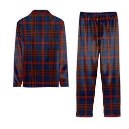 ScotsTee Shop Scottish Carnegie 3 Crest Tartan Pajama Satin Velvet Flannel Pajama Set