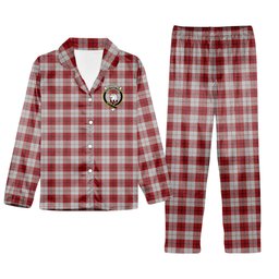 ScotsTee Shop Scottish Cunningham Dress Crest Tartan Pajama Satin Velvet Flannel Pajama Set