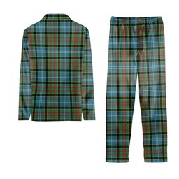 ScotsTee Shop Scottish Cathcart SC Crest Tartan Pajama Satin Velvet Flannel Pajama Set