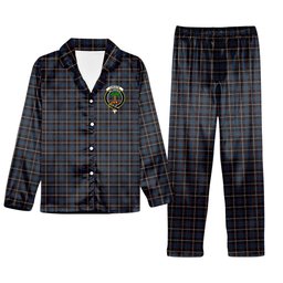ScotsTee Shop Scottish Christie (2016) Crest Tartan Pajama Satin Velvet Flannel Pajama Set