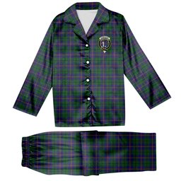 ScotsTee Shop Scottish Carmichael Crest Tartan Pajama Satin Velvet Flannel Pajama Set