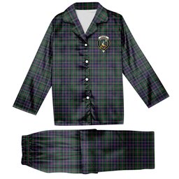 ScotsTee Shop Scottish Cooper James Cant Crest Tartan Pajama Satin Velvet Flannel Pajama Set