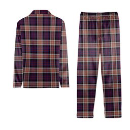 ScotsTee Shop Scottish Carnegie Crest Tartan Pajama Satin Velvet Flannel Pajama Set