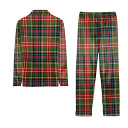 ScotsTee Shop Scottish Christie Ancient Crest Tartan Pajama Satin Velvet Flannel Pajama Set