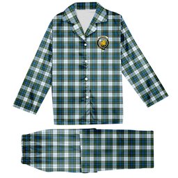 ScotsTee Shop Scottish Campbell Dress Crest Tartan Pajama Satin Velvet Flannel Pajama Set