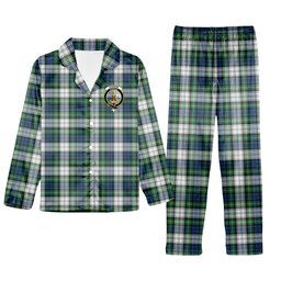 ScotsTee Shop Scottish Gordon Dress Ancient Crest Tartan Pajama Satin Velvet Flannel Pajama Set