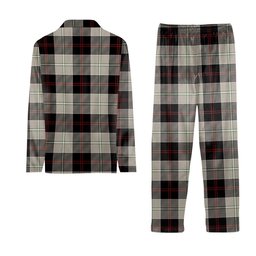 ScotsTee Shop Scottish Dunlop Hunting Modern Crest Tartan Pajama Satin Velvet Flannel Pajama Set