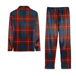 ScotsTee Shop Scottish Fraser Ancient Crest Tartan Pajama Satin Velvet Flannel Pajama Set