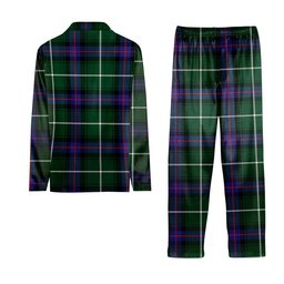 ScotsTee Shop Scottish Donald of the Isles Hunting Modern Crest Tartan Pajama Satin Velvet Flannel Pajama Set