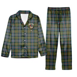 ScotsTee Shop Scottish Donald Ancient Crest Tartan Pajama Satin Velvet Flannel Pajama Set