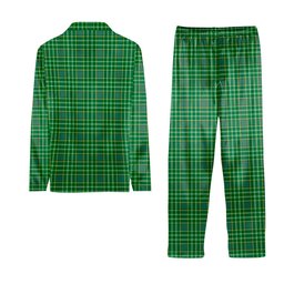 ScotsTee Shop Scottish Currie Crest Tartan Pajama Satin Velvet Flannel Pajama Set
