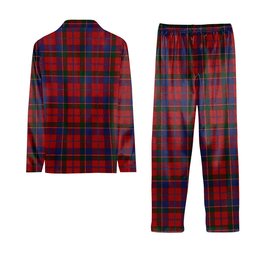 ScotsTee Shop Scottish Donald of Glenaladale Crest Tartan Pajama Satin Velvet Flannel Pajama Set