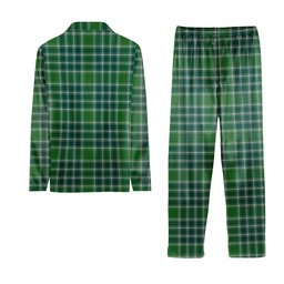 ScotsTee Shop Scottish Donald Lord of the Isles Hunting Ancient Crest Tartan Pajama Satin Velvet Flannel Pajama Set