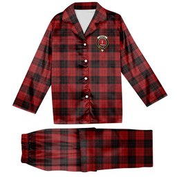 ScotsTee Shop Scottish Erskine Paton Crest Tartan Pajama Satin Velvet Flannel Pajama Set