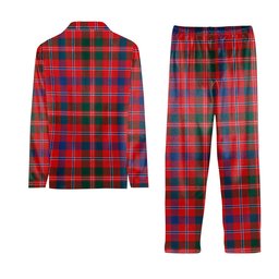 ScotsTee Shop Scottish Donald of Glenaladale Modern Crest Tartan Pajama Satin Velvet Flannel Pajama Set