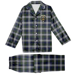 ScotsTee Shop Scottish Gordon Dress Original Crest Tartan Pajama Satin Velvet Flannel Pajama Set