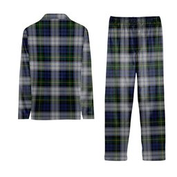 ScotsTee Shop Scottish Gordon Dress Original Crest Tartan Pajama Satin Velvet Flannel Pajama Set