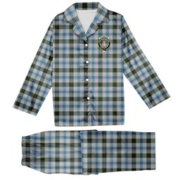 ScotsTee Shop Scottish Henderson Dress 1 Crest Tartan Pajama Satin Velvet Flannel Pajama Set