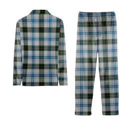 ScotsTee Shop Scottish Henderson Dress 1 Crest Tartan Pajama Satin Velvet Flannel Pajama Set
