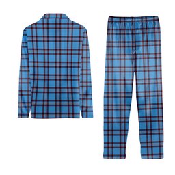 ScotsTee Shop Scottish Elliot Ancient Crest Tartan Pajama Satin Velvet Flannel Pajama Set