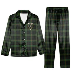 ScotsTee Shop Scottish Gunn VS Crest Tartan Pajama Satin Velvet Flannel Pajama Set