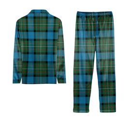 ScotsTee Shop Scottish Ferguson Ancient Crest Tartan Pajama Satin Velvet Flannel Pajama Set