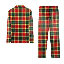 ScotsTee Shop Scottish Gibsone Crest Tartan Pajama Satin Velvet Flannel Pajama Set