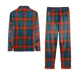ScotsTee Shop Scottish Fraser of Lovat Ancient Crest Tartan Pajama Satin Velvet Flannel Pajama Set
