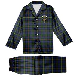 ScotsTee Shop Scottish Gordon 4 Crest Tartan Pajama Satin Velvet Flannel Pajama Set