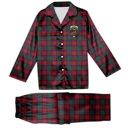 ScotsTee Shop Scottish Fraser of Struy Crest Tartan Pajama Satin Velvet Flannel Pajama Set