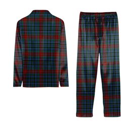 ScotsTee Shop Scottish Gordon 3 Crest Tartan Pajama Satin Velvet Flannel Pajama Set