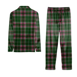 ScotsTee Shop Scottish Gray Hunting SC Crest Tartan Pajama Satin Velvet Flannel Pajama Set
