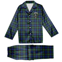ScotsTee Shop Scottish Fletcher Ancient Crest Tartan Pajama Satin Velvet Flannel Pajama Set