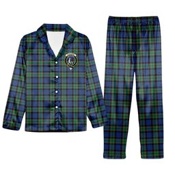 ScotsTee Shop Scottish Fletcher Ancient Crest Tartan Pajama Satin Velvet Flannel Pajama Set