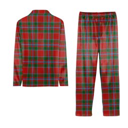 ScotsTee Shop Scottish Drummond of Perth Ancient Crest Tartan Pajama Satin Velvet Flannel Pajama Set